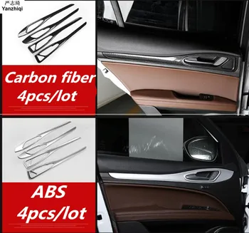 ABS Karbonskih vlakana 4 kom./lot Vrata ukras panel u vrata automobila pribor auto naljepnice za Alfa Romeo Stelvio 2017 2018