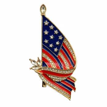 Prilagođeno najnovije Broševi Мулти luka boje Broševi oblika Zastava najnovije Domoljubne u Obliku Američke Zastave SAD-Nakit