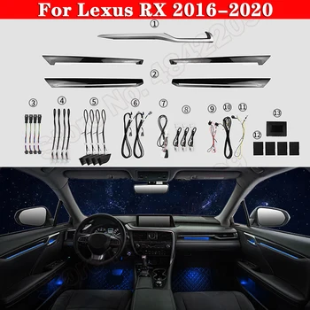 Za Lexus RX 2016-2020 Auto-Difuzno Svjetlo Originalni Auto Gumb za Upravljanje Ukrasne Led 64 boje Atmosferske Svjetiljka s pozadinskim osvjetljenjem Trake