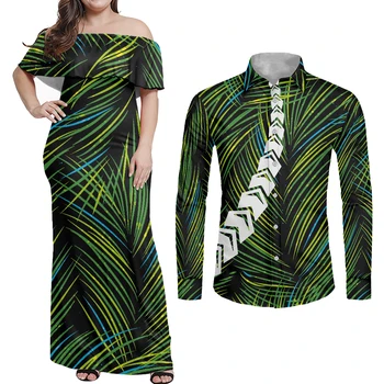 HYCOOL Veleprodaja Proizvoda Za Poslovne Samoa Tribal Crna Parovi Isti, Odjeća Kit Večernje Haljine Duge Luksuzni 2021 Večernja Haljina