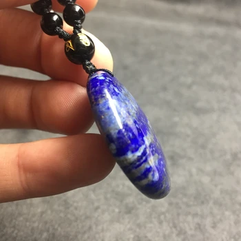 Moda Prirodna Moda lapis lazuli Klesanog Cvijet Života Gold Line S Užetom Lanac Ogrlica Za Ozdravljenje Najbolje Prodaju u rasutom stanju