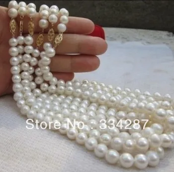 Veleprodaja 6PCS 8-9 mm Akoya AA+ bijelo biserna ogrlica 18 CM
