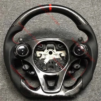 Cuatomized Carbon Fiber Sports Steering Wheel Alcantara Koža je kompatibilan sa Mercedes-Benz, Smart 453 Fortwo forfour 2016-2020