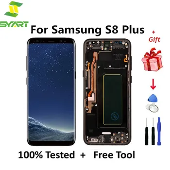 Super AMOLED LCD zaslon Crna S Okvirom Za Samsung Galaxy S8 Plus S8+ LCD Zaslon S8 Plus S8+ LCD zaslon G955F G955 LCD Zaslon Osjetljiv na dodir