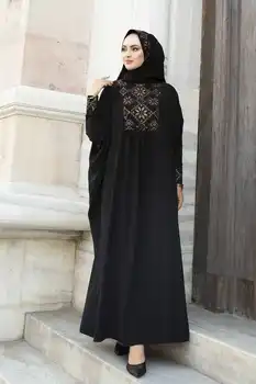 Osmansko Šal Ferace Dual Odijelo E-Crna Zima Jesen 2021 Muslimanske Žene Hidžab, marama Islamska Turska