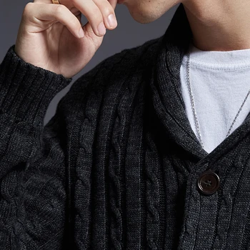 2021 Novi Modni Brand Džemper Muški Kardigan Debeli Slim Fit Skakači Dres Visoke Kvalitete Jesen Korejski Stil Casual Muška Odjeća