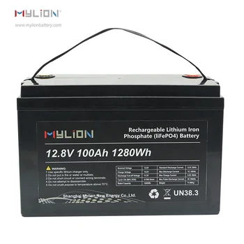 Backup baterija 12v 100ah litij-ionska lifepo4 baterije mylion za solarnu