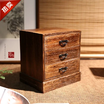 Japanski stil Stolni Kutija Za Pohranu Sanduk drveni trim naselje poklon kutija drvo Tong Višenamjenski Pretinac
