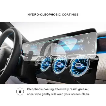 RUIYA Full Screen Protector For A-Class w177/B-CLASS W247 10.25 Inch 2019 2020 Car Navigation Display Screen Interior Stickers