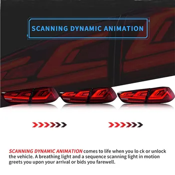 Hcmotion Stražnja Svjetla za Mitsubishi Lancer 2008-2017 DRL Auto Stražnji Sklop svjetla Led Signal Žarulja auto oprema