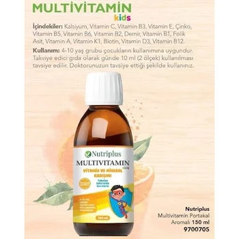 Farmasi Nutriplus Multivitamin Kids Dječji okus Naranče 150 ml 420431112