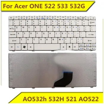 Za Acer ONE 522 533 532G AO532h 532H 521 AO522 Tipkovnica Laptop Engleska Verzija Bijela Novi Originalni za Laptop Acer