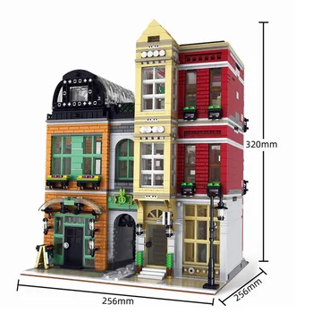Mailackers City Street View Arhitekture Series Shoe Store Building Blocks Model DIY Construction Bricks MOC Model for Children