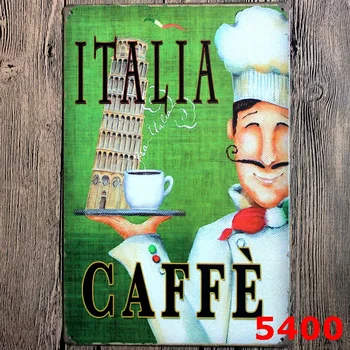 Besplatna dostava 100 kom. klasicni metalni slikarstvo kava zid umjetnosti , kava metalni znak za kafići zidne dekoracije ,30x20 cm