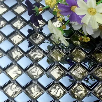 Mini trg staklo mješoviti diamond mozaik kuhinja backsplash staklene mozaik pločice kupaonica tuš mozaik