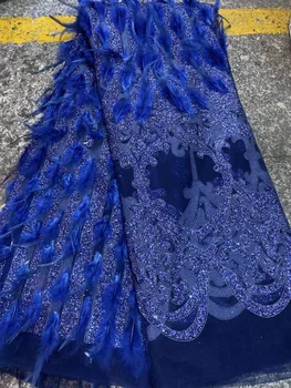 Francuski cvjetne čipke tkanina Afrička vez cvjetne čipke i tila tkivo 2021 visoke kvalitete Nigerija cvjetne čipke tkanina za večernje haljine ZX4422