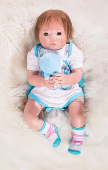 19 cm 50 cm Silikonski baby lutke reborn, realistična lutka reborn bebe igračke za djevojčice plava princeza dar brinquedos za djecu