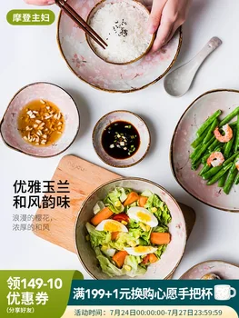 Japanski keramičke posuđe set posuđa kućni jelo tanjur riblje jelo štapići za jelo kombinacija