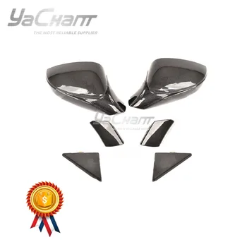 Car-Styling Dry Carbon Fiber Side Mirror Frame Fit For-2019 F488 GTB & Spider Side Mirror Frame Replacement