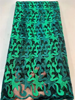 Afrička cvjetne čipke tkanina tila visokokvalitetna нигерийская cvjetne čipke tkanine za ženske haljine 5 metara