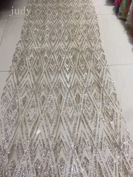 Novi 5 metara/torba HQ203# diamond je sjajna pink tkanina Afrička tkanina za vjenčanicom/hr-sawing