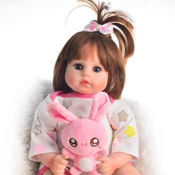 Lutka Reborn Bebe 48 cm Silikonska lutka reborn baby doll šarmantan Realno, malo Bonecas girl l.o.l iznenađenje poklon igračke