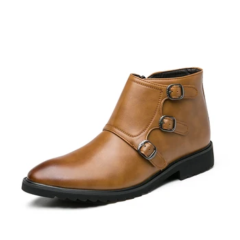 Zimske Čizme Kaubojske Čizme Muške Visoke čizme za Muškarce bullockpointed Poslovnih Odijela Cipele na platformu Muške Cipele i Luksuzne Cipele