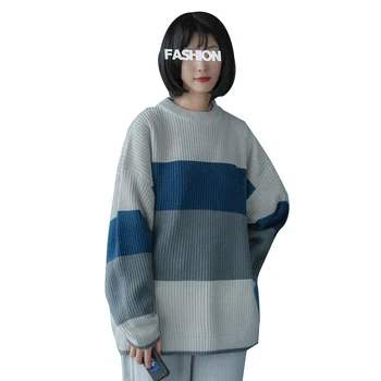 Nositi veste na ulici, u jesen i zimi 2021 novi ženski slobodan pulover korejski lijeni ca džemper