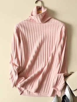 Monotono Водолазка Pletene Ženski Džemper, Pulover Elastične Elegantne Ženske Jakne Majice Suptilna Na Proljeće 2021