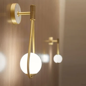 Постмодерн retro stil kreativni skandinavski led zidna svjetiljka Apsolvent retro stil kreativni skandinavski zidna lampa Crna Zlatni