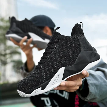 Muške cipele 2021 moderan novi košarkaški cipele moda sportska obuća otporna na habanje prozračna cipele za fitness čipka-up
