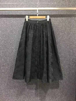 2021 nova ženska moderna suknja s visokim strukom s трапециевидным подолом i velikim подолом srednje dužine suknja 912