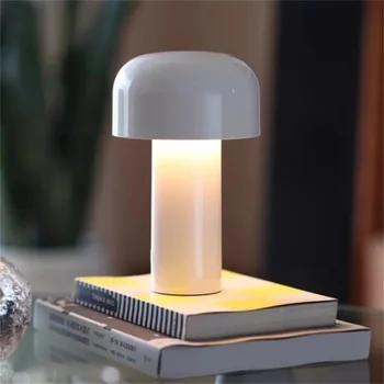 OUFULA Šarene Gljiva Stolne Svjetiljke Suvremeni Skandinavski Prijenosni Stolni Svjetlo LED za Uređenje Spavaće sobe