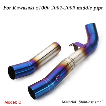2007 2008 2009 Za Kawasaki Z1000 Motocikl Prosječna Cijev Desna I Lijeva Strana Šal Sustav Link 51 mm Ispušne Cijevi ispušnog sustava