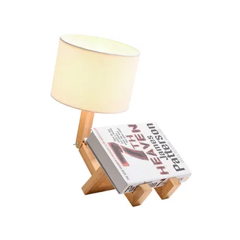 Čvrsti drveni tkanina kreativno североевропейская lampe LED noćni spavaća soba kabinet lampe moderna jednostavna varijabla oblik stola