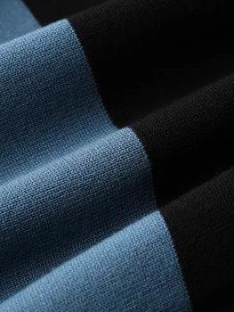 2021 Jesen I Zima Muški Džemper Visoke Kvalitete Kontrastnoj Boji Business Casual Džemper Muška Moda Slim Fit Džemper Osoba 3XL