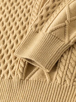 DUSHU Ženska Zimska Atmosfera Klasicni Rebrasta Žuta Džemper Jednostavan V-izrez u obliku Slobodnog izrezati Tanke Unutarnje Pletene Džemper Ženski Topli Pulover