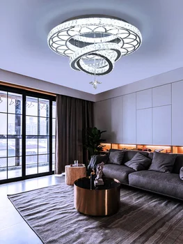 Kromirani lusteri spavaća soba Moderna kristal stropna rasvjeta blagovaonicu luksuzni plafonjere dnevni boravak stropna svjetiljka led svjetiljke