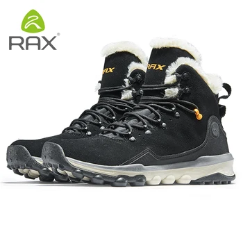 RAX Muška Pješačkih Cipele Posljednjih Snowboot Neklizajući Cipele od samta Obloge Srednje Visine Klasični Stil Planinarske Cipele za Profesionalnu Muškaraca